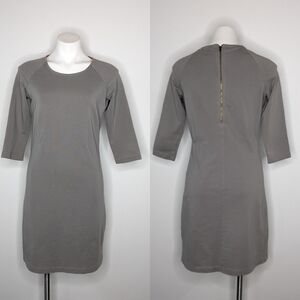 Hanna Andersson grey cotton blend 1/2 sleeve dress S